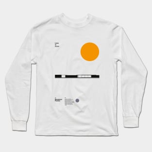 Barcelona Pavilion, Ludwig Mies van der Rohe, Minimal Architecture Bauhaus Design Long Sleeve T-Shirt